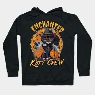 Enchanted Kitty Crew Halloween Black Cat Hoodie